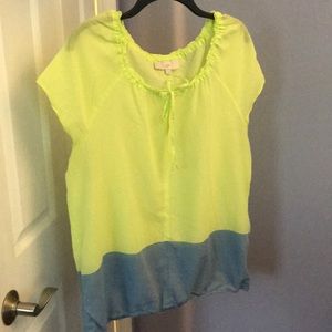 Loft summer blouse size large